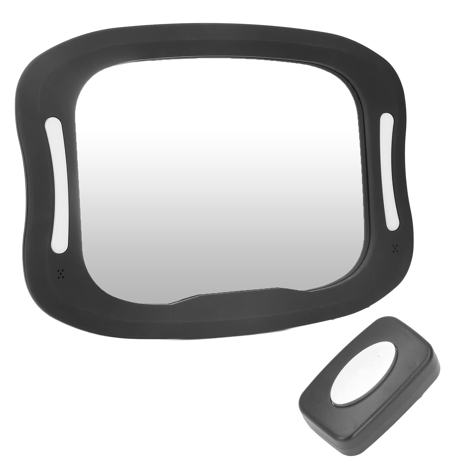 Specchio per auto per bambini Monitora in modo sicuro il neonato dinamico con luce LED morbida Specchio grandangolare regolabile a 360° per veicoli