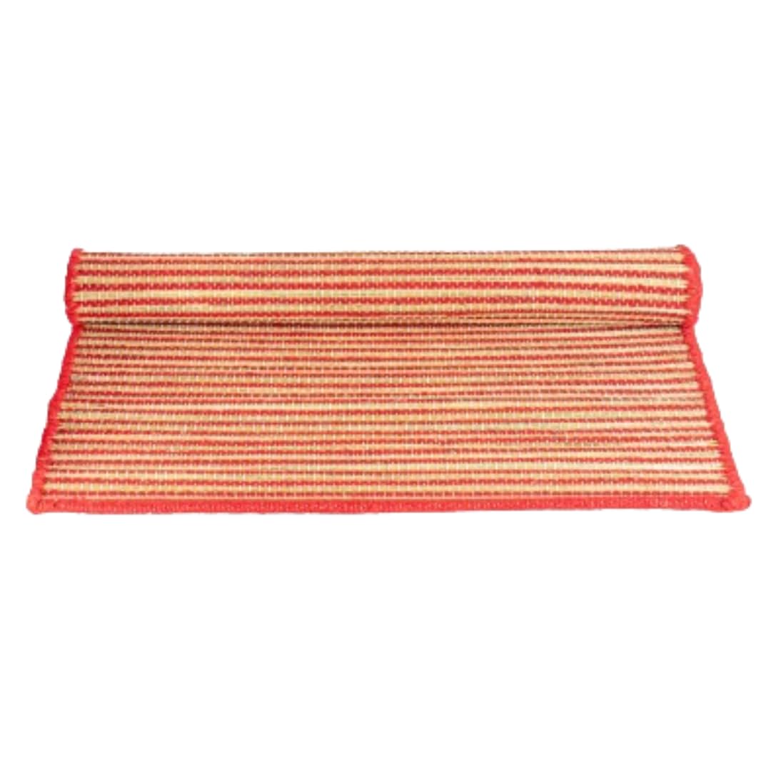 SHYAMA KUSHA AASAN (Kusha Grass and Wool Aasan for Puja, Meditaion & Japa 60 * 60 CM With Cover) (RED)