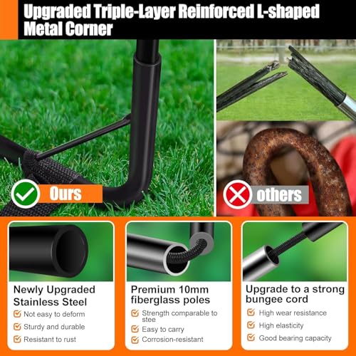 Image of Kids Soccer Goals for Backyard Set - 2 Pack of Portable Pop Up Soccer Nets with Ball,Cones,Complete Training Equipment Kit for Toddler,Youth,Kids Age 3-14,Outdoor Sports Game