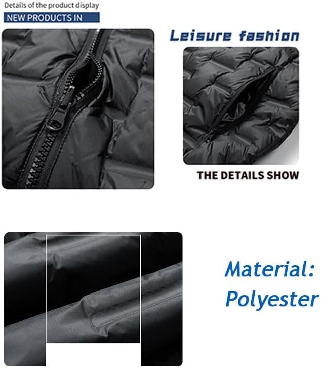Winter Man Down Jacket Stand Collar Versatile Charge Innerwear Light Thin Wearable As Outerwear Coat
