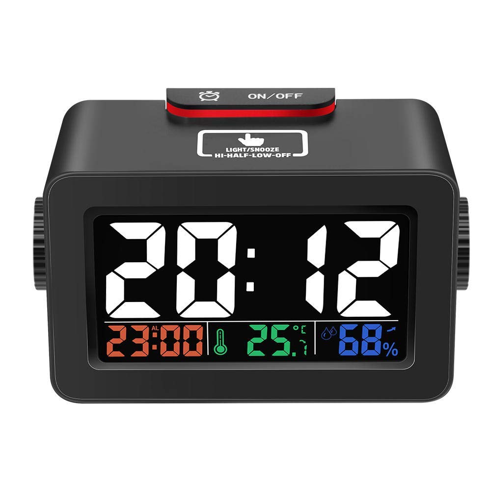 3NH® Dg-C1R Brother Double Knob Simplified Alarm Clock Touch Adjust Backlight With Temperature Humidity Display |31132-image-39