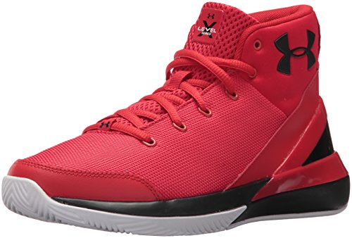 Under Armour Boys' Boys’ Grade School X Level Ninja, Red (600)/White, 5