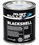 RUST BULLET BlackShell - Matte Black - 1 Quart - Corrosion Preventive Coating, UV...