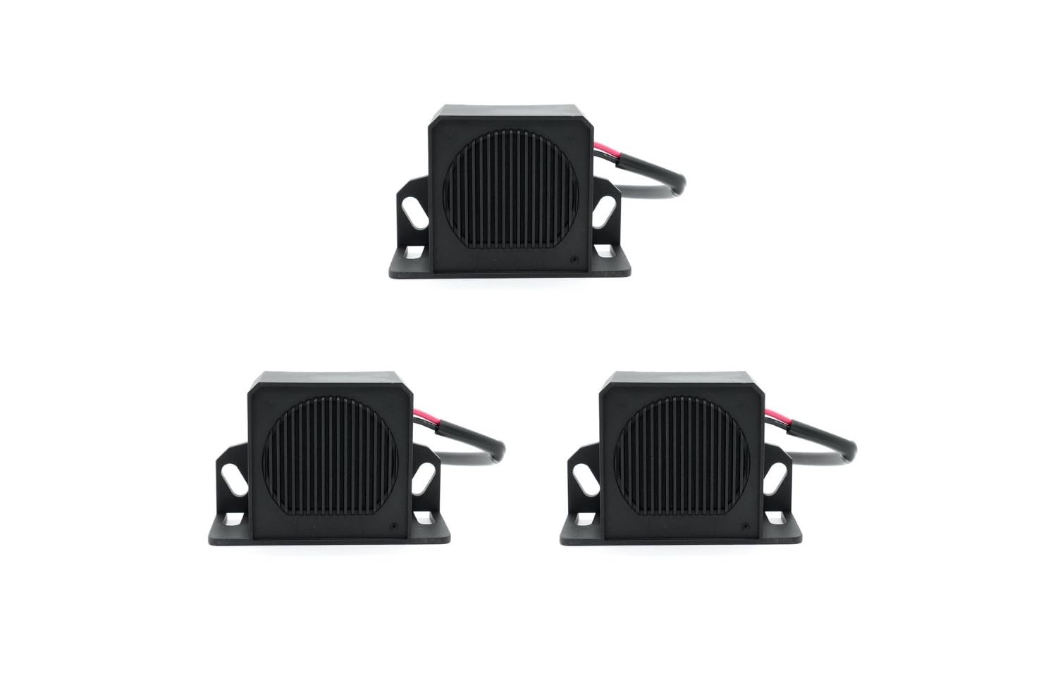 Alarma de respaldo de 87 dB ~ 102 dB con sonido de 12-24 V (12-24 V, 87 ~ 102 dB, 3 piezas)