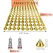 1 Yard Spike for Crafts Stude for Clothing, Gold Spike Stud with Glue, Cone Flatback Plastic Trim Mesh for Holloween Party Decoration Costume DIY Crafts