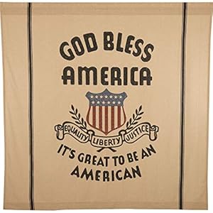 Pinevalleyquiltsgodblessamericapatrioticcountryamericanashowercurtain72x72100cottoncolorsnaturalcountryblackbrickredcaremachinewashtumbledrylowironsafe  Urban Country Home Decor Pine valley quilts god bless america patriotic country americana shower curtain 72×72 100 cotton colors natural country black brick red care machine wash tumble dry low iron safe  urban country home decor