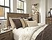 Signature Design by Ashley Trinell Rustic Panel Headboard, Queen, Warm Brown