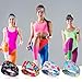 Kifmurase 4 Pack 80s 90s Neon Vintage Headbands, Retro Soft Sport Sweatbands 90s Outfit Accessories for Women Men, Fashion Workout Hairband for Hip Hop Party Style Hiking Cycling Running