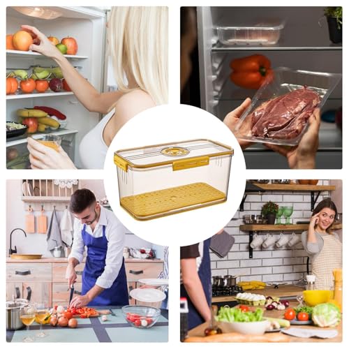 Caja de pan con grabación de tiempo y contenedor hermético con alfombrilla para cocina 5