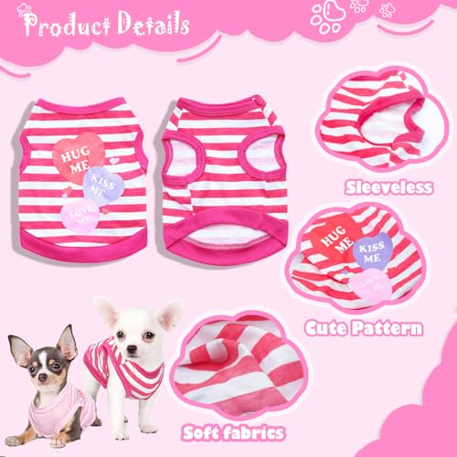 4-Pieces-Dog-Clothes-for-Small-Dogs-Spring-Summer-Cute-Dog-Clothes-Female-Outfit-Pet-Puppy-Shirt-Small-Dog-Clothes-for-Girls-Chihuahua-Yorkie-Teacup-Dog-XXS 4 Pieces Dog Clothes for Small Dogs Spring Summer Cute Dog Clothes Female Outfit Pet Puppy Shirt Small Dog Clothes for Girls Chihuahua Yorkie Teacup Dog XXS