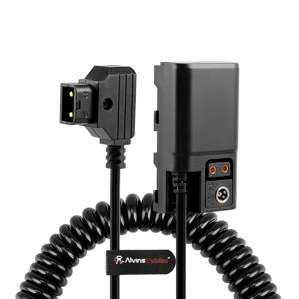 Alvin's Cables D-tap do NP-F Dummy kabel zasilający do baterii Atomos Ninja | SmallHD | Feelworld Monitor, z portem DC D-tap do Sony NP-F550| F570| F770| F970