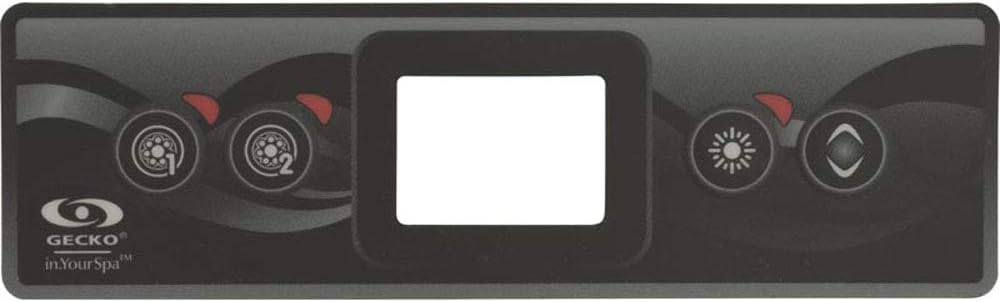 Gecko Overlay, Gecko in.k300, 4 Btn, P1, P2, Light, Temp 9916-101500