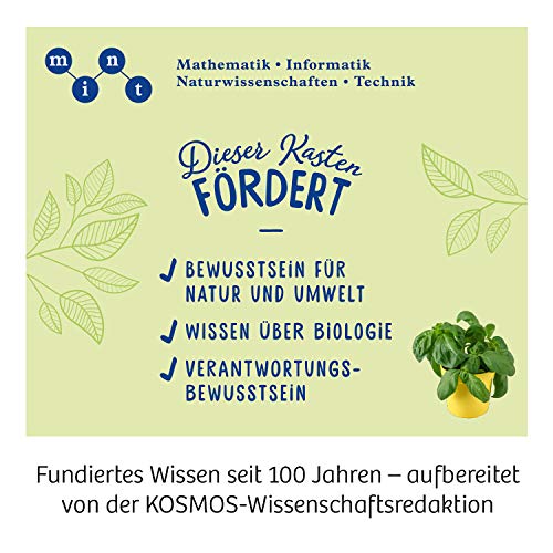 KOSMOS 632090 - Kräuter-Garten, Züchte duftende Kräuter auf der Fensterbank, Mit Gewächshaus und Mörser aus Porzellan, Experimentierkasten für Kinder ab 6 Jahre - 8