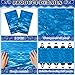 OHOME 2 Pack Beach Party Decorations - Ocean Waves Plastic Tablecloth for Pool Party Decorations - Sea Water Print Table Cover for Summer Birthday Beach Theme Blue Backdrop Banner