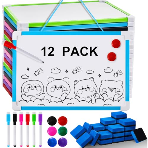 Colarr 12 Set Hanging Magnetic Dry Erase Board 8'' x