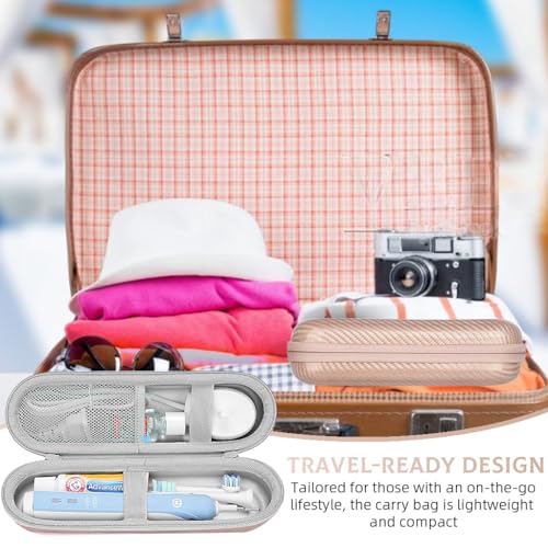 Image of HANNEA Electric Toothbrush Hard Travel Case for Oral-B Pro Pro 500 300 1500 iO Series 7 8 9, Portable EVA Protective Storage Bag Holder, Electric Toothbrush Cover case