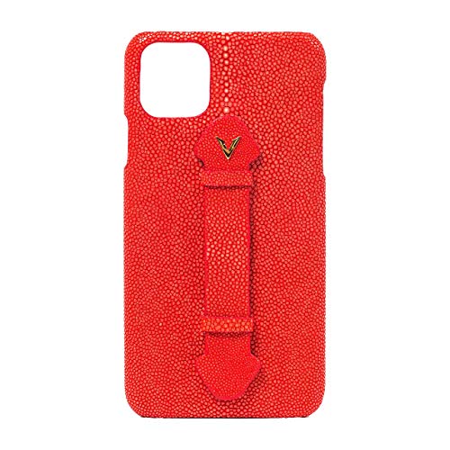 Étui en cuir véritable iPhone 11 Pro Max Vascari rouge : le cadeau d'exception - 4