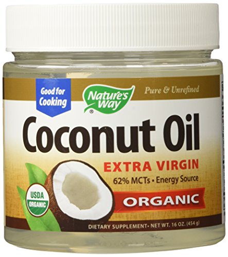 Natures Way Coconut Oil, Extra Virgin, Organic, 16 Ounces each (Pack of 2)