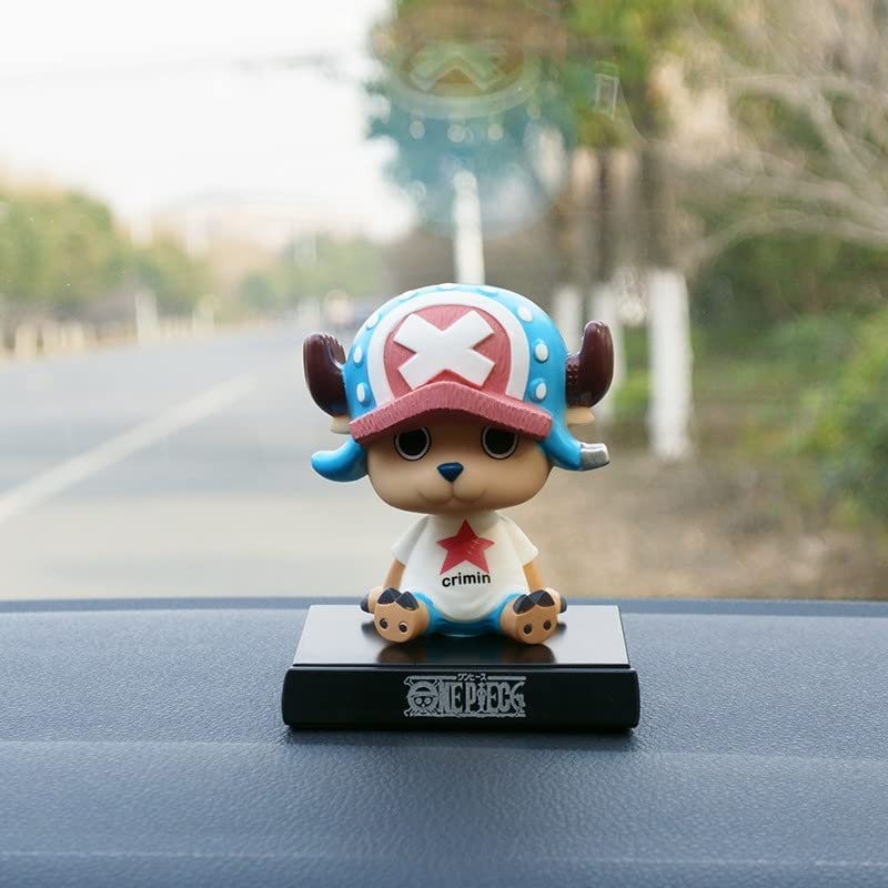 Image of AUGEN Super Hero Tony Chopper One Piece Action Figure Limited Edition Bobblehead with Mobile Holder for Car Dashboard, Office Desk & Study Table (Pack of 1)