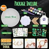 Paint Your Own Football Lamp Kit, Football Gifts for Boys, DIY 3D Night Light with Stickers, Art Supplies Crafts Kit for Kids, Christmas Birthday Gifts for Boys and Gifts Age 6 7 8 9 10 11 12+ - Image 4