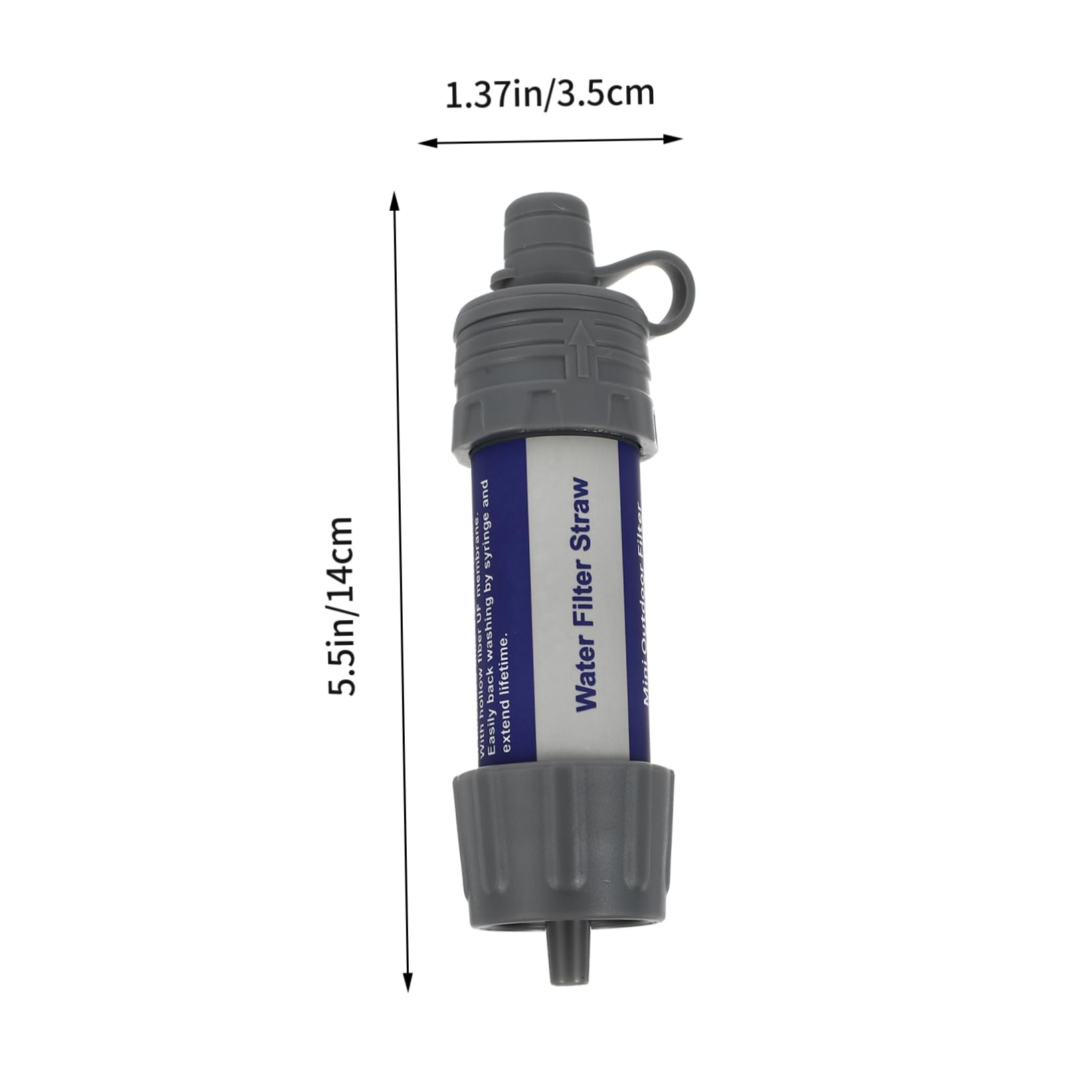 SUPVOX purificador Directo de Agua Potable contenedor de Agua Dispositivo de purificación de Agua dispensador Limpiador de Agua Conveniente Filtro de Agua de Abdominales Grey