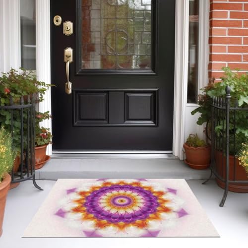 Moquette chambre douce et lavable pour un coin lecture cosy mandala
