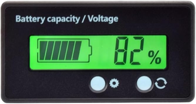 Acid Lead Lifepo4 Lithium Battery Capacity Indicator LED Digital Car Motorcycle Voltmeter Voltage Tester MeterGreen