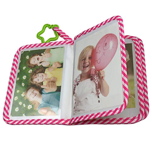 Masyrt Mi primer álbum de fotos para bebé tiene capacidad para 10 álbumes de fotos de Piture Baby Primer álbum de fotos de tela suave para fotos de 4 x 6 pulgadas (rojo)