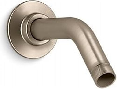 KOHLER K-7395-BV MasterShower - Brazo de ducha y brida, 5-38 pulgadas de largo, bronce cepillado vibrante