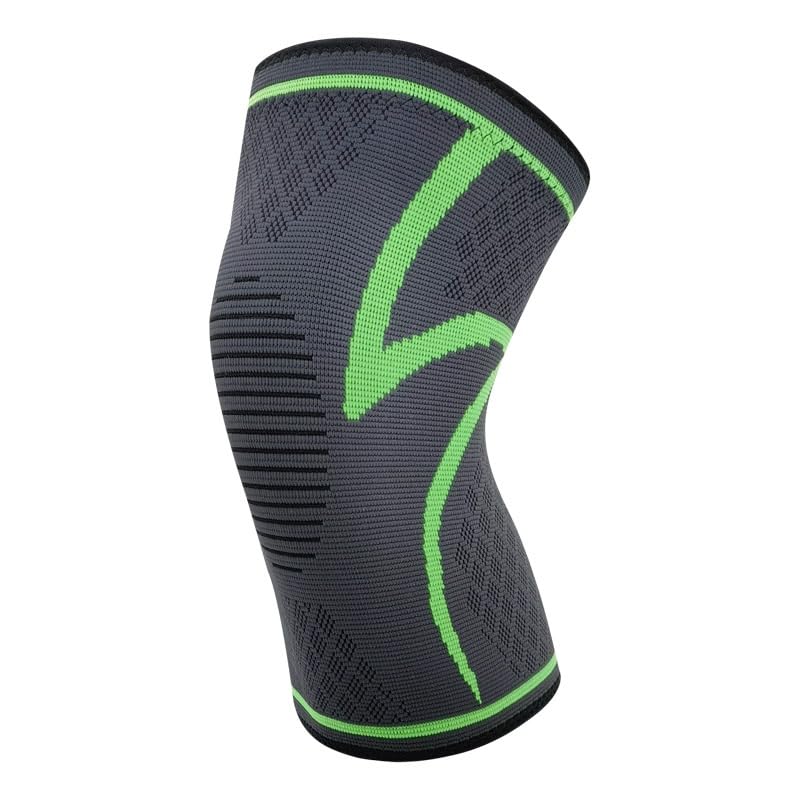 Exercise, protection Sports Knee Pads Nylon Elastic Knitted Warm Protective Gear Cycling Fitness Running Knee Pads for Fitness, cycling, running, playing football(S/M)