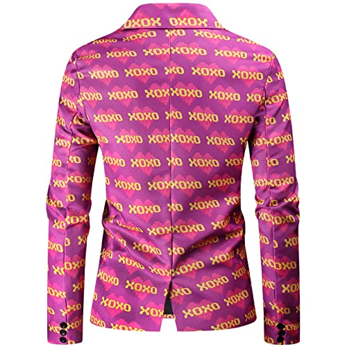 Godom Jogging Anzug Herren Set, Herren Anzug Business Herrenmode Lässig Dreiteiliger Anzug Gedruckt Knopf Mantel Weste Hosenanzug Weiche Bequeme Weste Hose Dreiteiliges Set Festliche Westen Herren – Bild 7