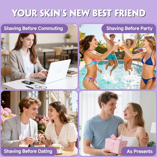 Image of Bikini Trimmer for Women, Tiovara Electric Razor for Private Area, Painless Pubic Hair Trimmer with Charging Dock, IPX7 Waterproof Wet & Dry Lady Shaver for Leg Underarm Arm Body, Gift for Her