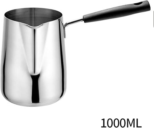 Miniatura 2 de HESNDkfh Coffee Pot Stainless Steel Coffee Pouring Pot Candle Cosmetic Make Jugs Pitcher Candle Wax Melting Pot Home Kitchen Coffeeware Tool Color