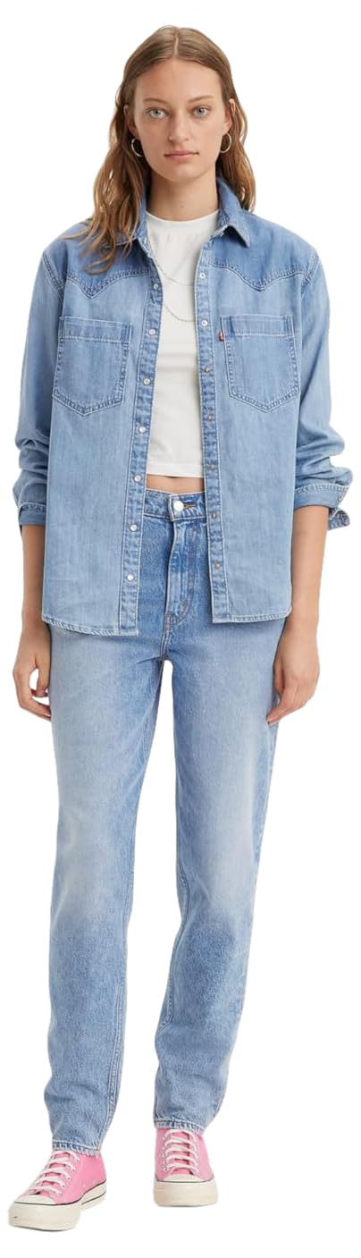 80's Mom Jeans Kot Pantolon Kadın