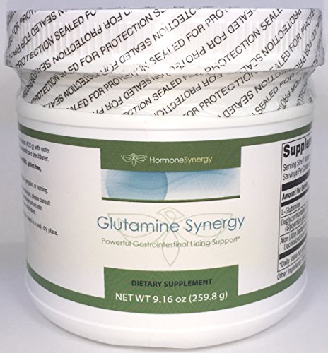 Glutamine Synergy | 9.27 oz. (259.8 g) Powder | Powerful Gastrointestinal Lining Support* | 3 Key Ingredients - 3.5 g. glutamine, 500 mg deglycyrrhizinated Licorice (DGL), and 50 mg Aloe