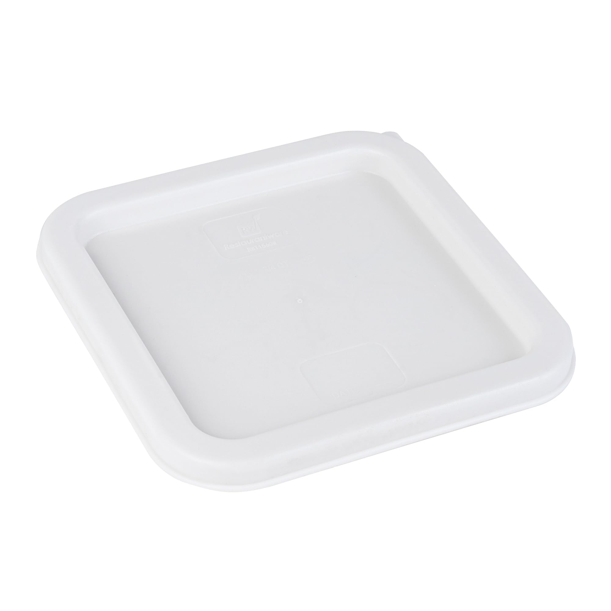 Restaurantware - LIDS ONLY: Met Lux 7.5 x 7.5 Inch White Plastic Lids, 10 Durable Storage Container Lids - Fits 2 And 4 Quarts, Pull-Corner Tab, Food Storage Container Lids, For Securing The Contents