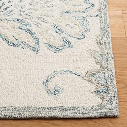 Tapete decorativo SAFAVIEH 3' x 5' azul y blanco miniatura 2