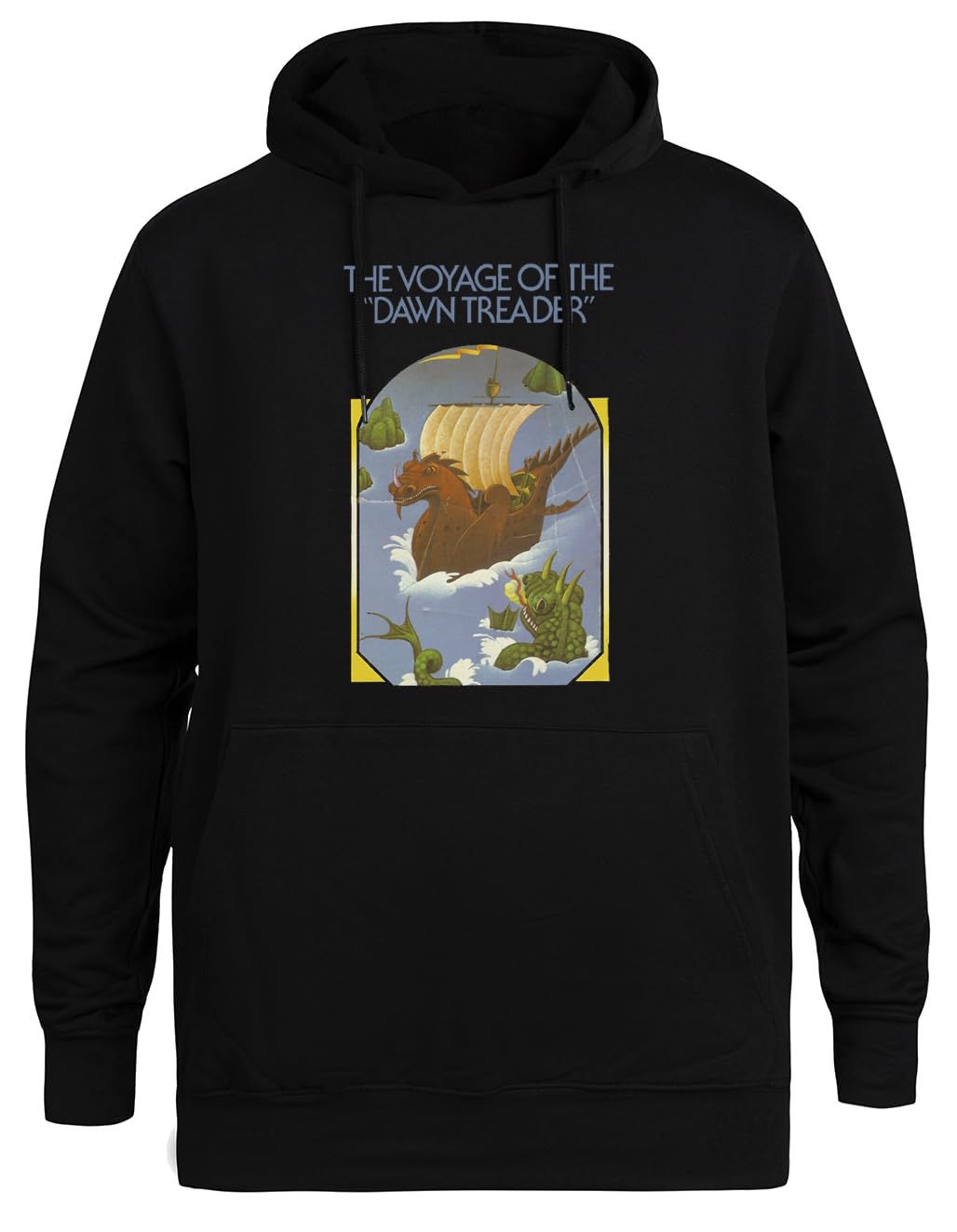 Podróż Wschodzącego Żagla Unisex Czarna Bluza Ekologiczna z Kapturem Unisex Black Hoodie Eco-Friendly Hooded Jacket