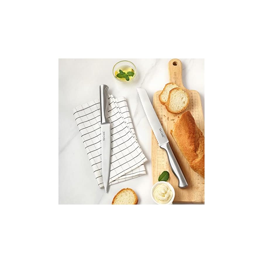 McCook-Kitchen-Knife-SetsGerman-Stainless-Steel-Knives-Block-Set-with-Built-in-Sharpener McCook® Kitchen Knife Sets,German Stainless Steel Knives Block Set with Built-in Sharpener