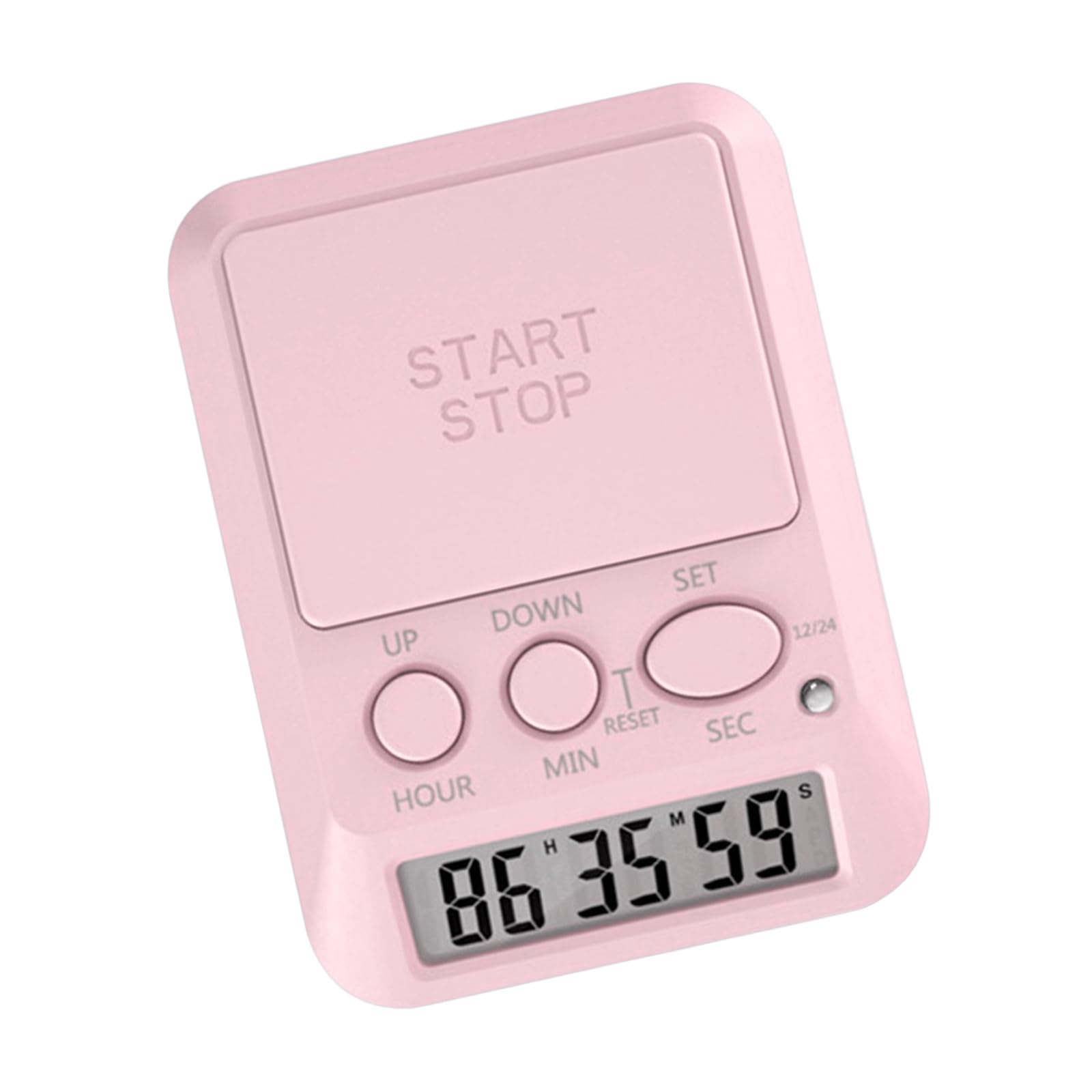 Multi-Function Electronic Timer with Alarm Light for Cooking Exercise Lab Loud Beep Timer Visual Alert