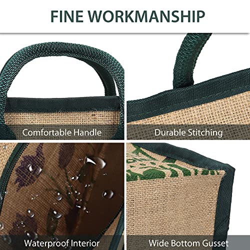 Image of DOUBLE R BAGS Jute Eco-Friendly Tote Bag: Stylish, Spacious, and Sustainable - Perfect for Everyday Errands and Adventures!