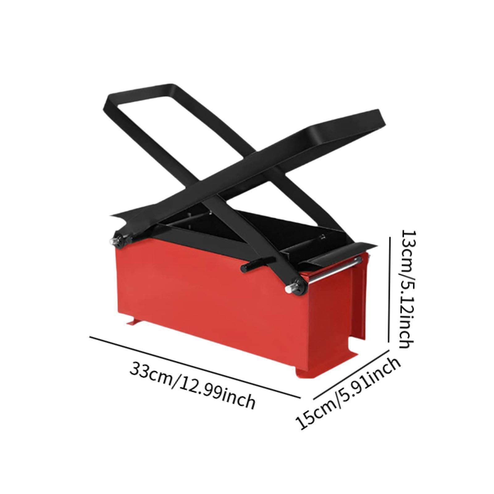 Piccola macchina per bricchette di giornali, prodotto pratico ed efficiente per creare blocchi di carta compatti per riscaldare ovunque. Macchina per pressatura