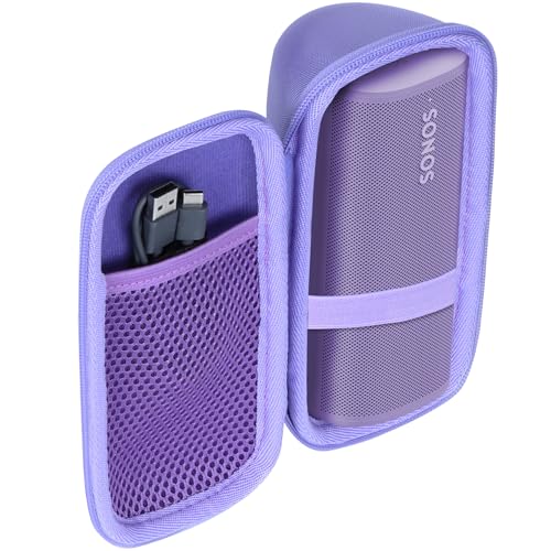 Image of Lebakort Hard Case Compatible with Sonos Roam 2 Portable Waterproof Speaker | Lightweight & Carry, Dustproof Storage, Travel Friendly, Portable for Daily Use, Purple Case