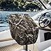 Rarucativ Camouflage Boat Folding Seat Cover 2 Pack Foldable UV Resistant Captains Chair Boat Seat Cover Dustproof Chair Protective Covers with Drawstring Hem 23W x 21D x 24H Inch