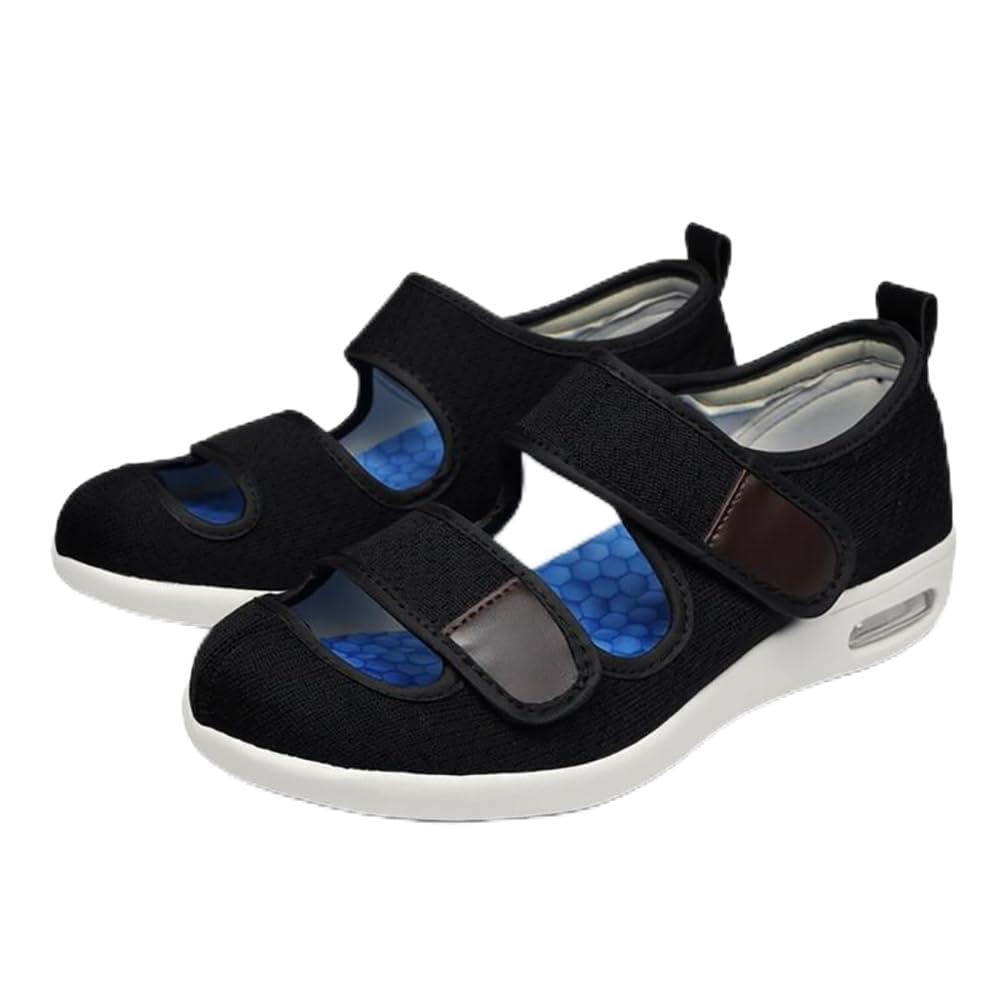 Diabetiker Schuhe Sommer Walkingschuhe Damen Orthopädische Schuhe Extra Weit Gesundheitsschuhe Verbandschuh Sandalen Sneakers Nahtloser Ultraleicht Für Senioren Geschwollene Füße