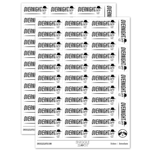 Overnight Mail Service Expedited Running Person Sticker Pack - Gloss Finish - Small 1.50' Size -...