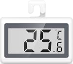 KeeKit Refrigerator Thermometer, Digital Fridge Thermometer with LCD Display, Freezer Temperature Gauge with ℃/℉ Switch, Frost Reminder for Home, Office, Kitchen & Restaurants - 3 Pack