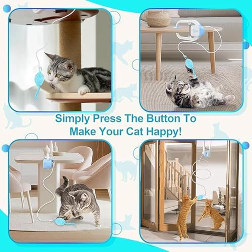 Jouet électrique pour chat suspendu et rétractable automatique Aohcae - 8