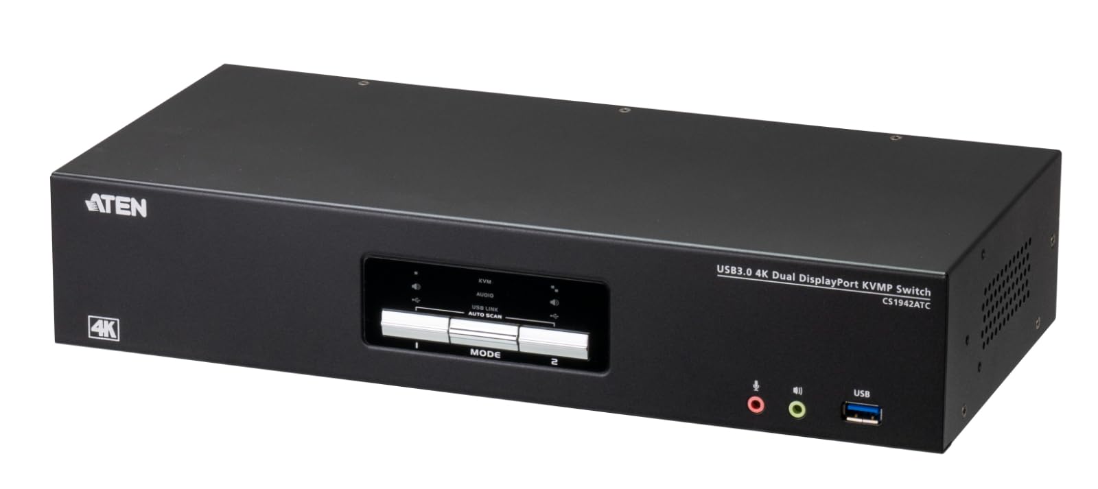 ATEN デュアルDisplayPort KVMPスイッチ CS1942DP ATEN CS1942DP 2-Port USB 3.0 4K 60Hz DisplayPort Dual