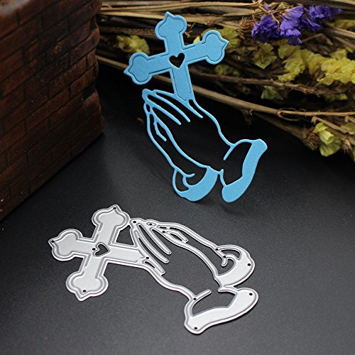 SXFSE Cutting Dies, Cross Cutting Dies Stencil Metal Mould Template for DIY Scrapbook Album Embossing Craft Paper Card Making